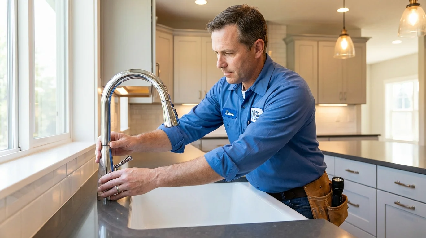Kitchen faucet installation by Johns Plumbing LLC in White Mountain Lake