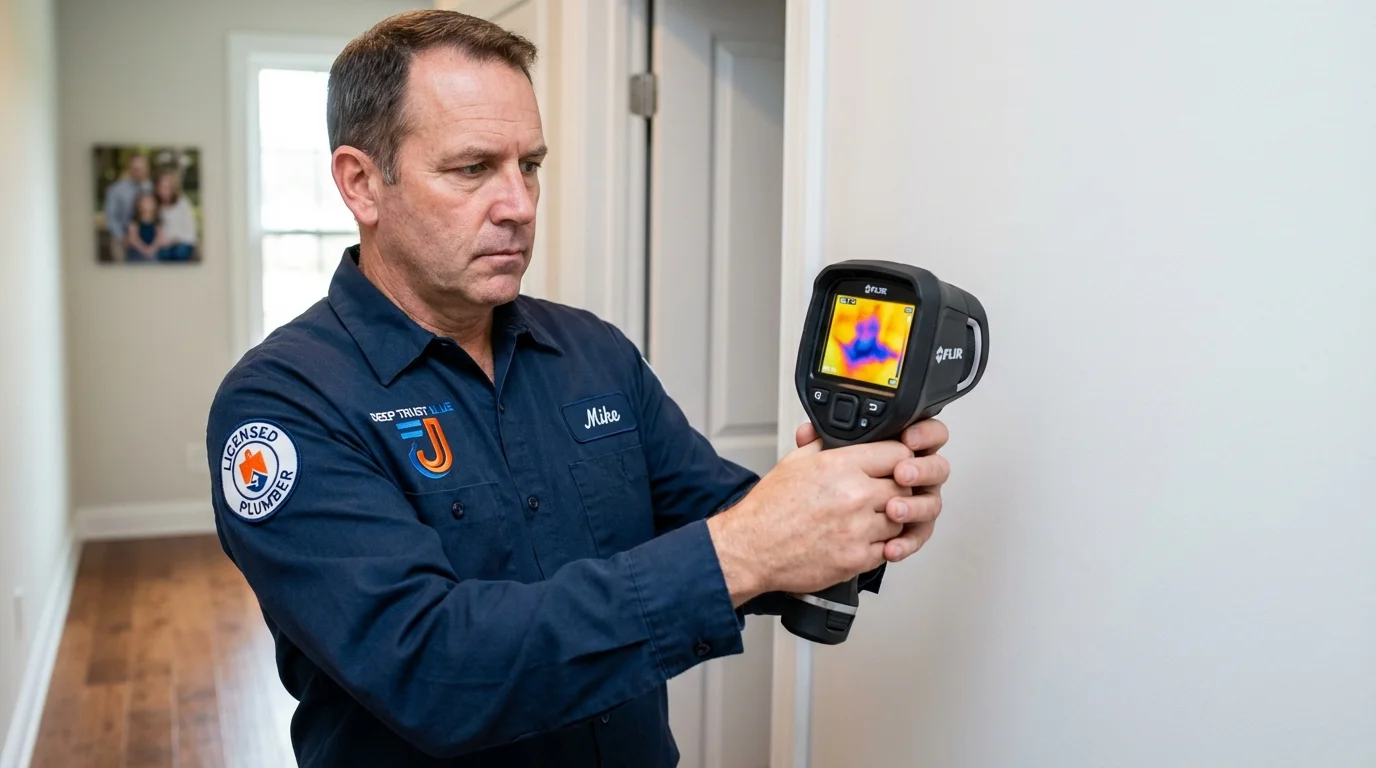 Thermal imaging leak detection by Johns Plumbing LLC in White Mountain Lake